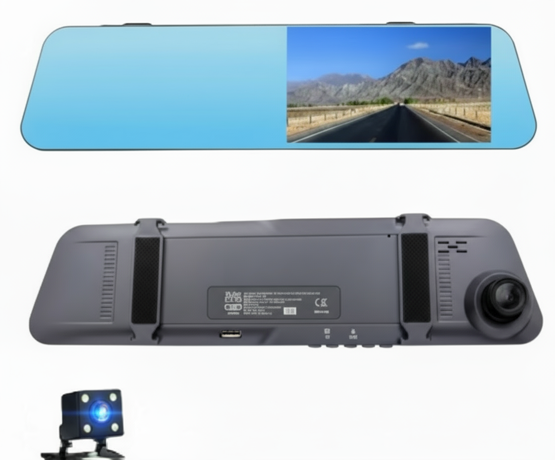 Dashcam 1080p con camara de marcha atras 1080p